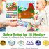 14PC 18M+ LIL ADVENTS Potty Training Reward System - Wooden Stacking Blocks with Dinosaur Themed, Montessori Behavior