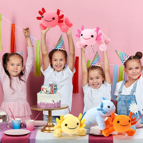 Libima 5 Pcs 12 Inch Axolotl Plush Toys, Cute Soft Stuffed Animal Plushies for Birthdays and Home Decoration
