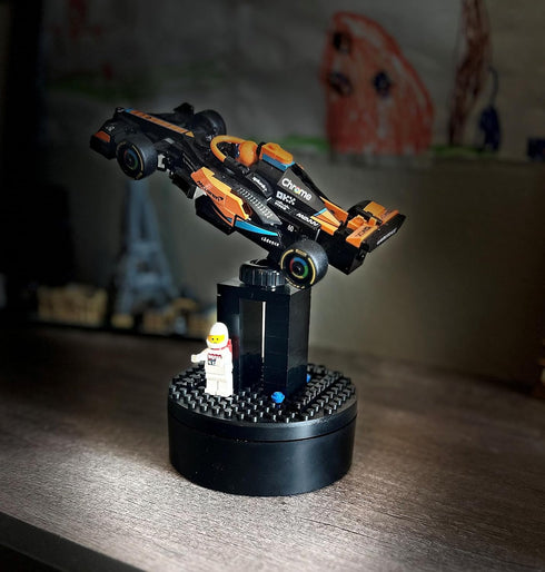 360 Sets Setup Infinity Motorized Turntable Display Stand Rotating Display for LEGO Smooth Spinning Base to Showcase