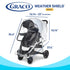 Graco Universal Deluxe Weather Shield with Zippered Window, Baby Rain Cover, Universal Size for Most Strollers,