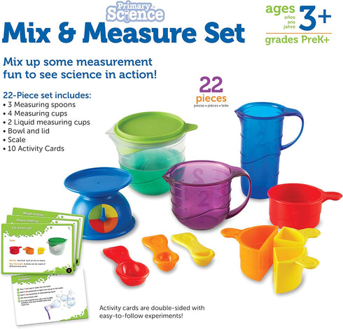 Learning Resources Mix And Measure Activity Set, 22 Pieces, Science Toys for Kids