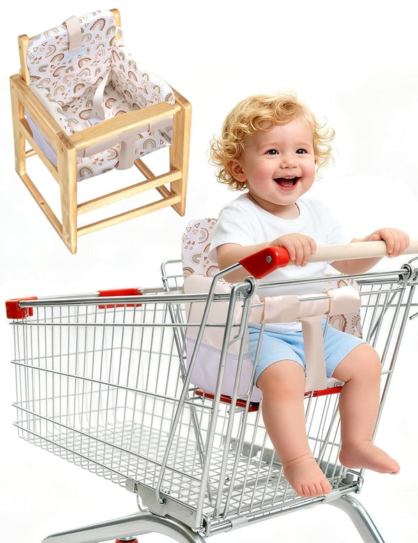 Sprouterie Shopping Cart Cover for Baby Girl and Boy, High Chair Cover for