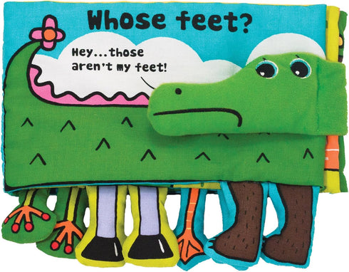 Melissa & Doug Soft Activity Baby Book, Whose Feet? Sensory Toys for Toddlers