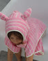 Kids Hooded Towel with Cotton Candy Stripes - Fun & Functional