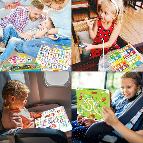 Montessori Busy Book for Toddlers 3-5, Kids Preschool Learning Book with 36 Themes, Educational Gifts
