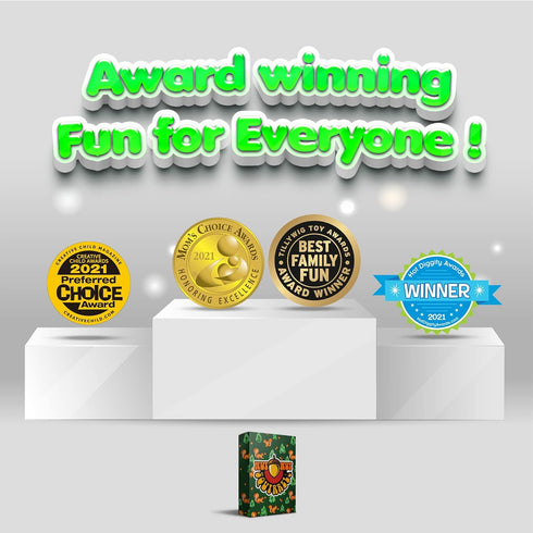 nut nut Squirrel! - A Quick Card Game for Kids & Families, Guard Your Nuts from Sketchy Squirrels, Multiple Award Winner
