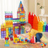 130PCS Set 2 3 4 5 6 7 8+ Paaxido Magnetic Tiles - Magnetic Blocks for Kids, Magnet Tiles Building Blocks with Cars