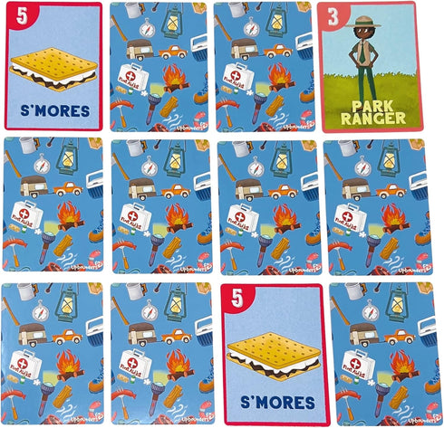 Camping Outdoors Go Fish! Card Game by Little Likes Kids - Classic Family Game for Kids, Diverse Matching Pairs