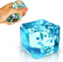 TwCare Stress Balls Ice Cube with Snowflakes Inside for Your Best Mellow and Chill, Snow Pieces Silent Nice Square
