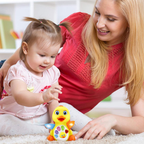 Stone and Clark Dancing Easter Duck with Lights and Music, Toddler Learning & Crawling Baby Toys