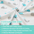 American Baby Company Fitted Crib Sheet, 28" x 52", Soft Breathable 100% Cotton Jersey Sheet, Aqua Whales for Crib and