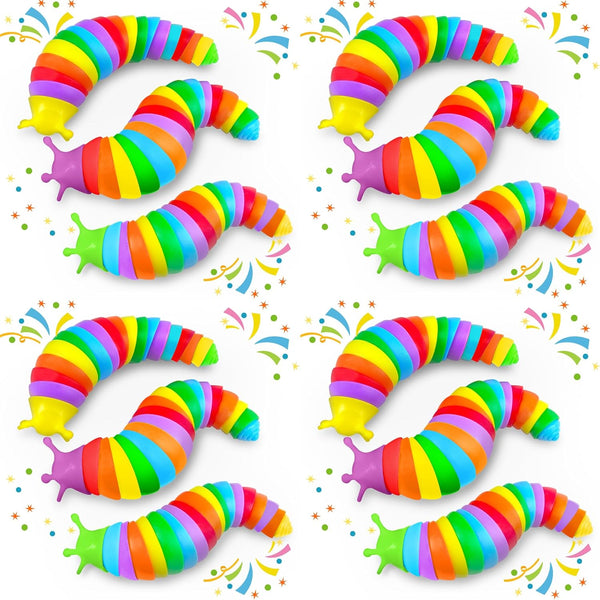 Easter Basket Stuffer for Toddler Kids, Baby Fidget Slug Sensory Toys Pack