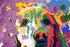 AMAZING PUZZLES 1000 Piece Jigsaw Puzzle for Kids and Adults - Colorful Doggy Design