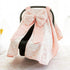 Carseat Canopy Cover with Bow - Versatile Nursing and Stroller Cover