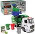 1:16 4 40 Crazy Truck Scale Recycling Garbage Truck Toy with Lights & Sounds, Recycle Cans, Flash Cards, Tools DIY