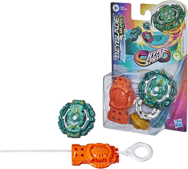 Beyblade Burst Rise Hypersphere Poison Cyclops C5 Starter Pack - Defense Type Battling Game Top and Launcher