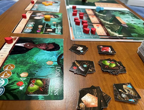 13+ 1-2 Sleeping Gods: Primeval Peril by Red Raven Games | Ages | Players | Strategy Games | Cooperative Adventure |
