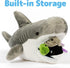PREXTEX Plush Toy Shark with 5 Sea Animals - Turtle, Whale, Octopus, Stingray, Crab - Giant Stuffed Animal Gift for