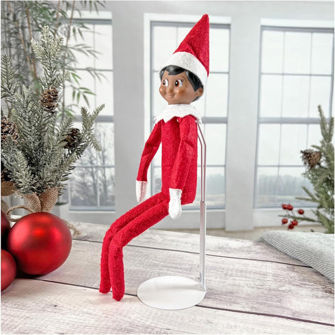 DSP-5125W 10, 11, 12 inch 1.125" 1.5" 3.25" 4" Plymor White Adjustable Doll Stand, fits and Slim Waist Dolls, Waist is