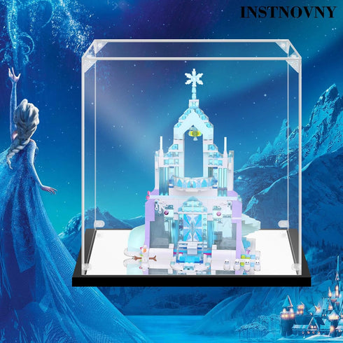 Acrylic Display Case for Collectibles, Assemble Clear Acrylic Box for Lego 43172 Castle Building Toys
