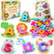 BEESTECH Animal Alphabet Flash Cards, Wooden Letter Puzzle, Educational ABC Learning Toys