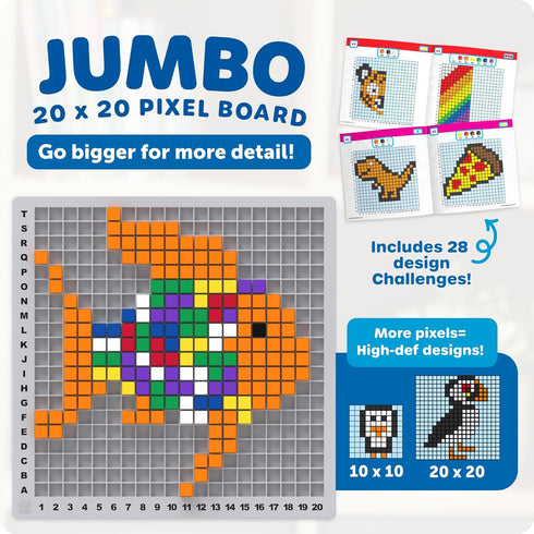 Learning Resources STEM Explorers Pixel Art Pro - Critical Thinking, Math Manipulatives, Problem Solving Skills