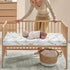 Winpema 28"x52" Owls and Flowers Fitted Crib Sheet Owl Baby Crib Sheet Fit Standard Crib and Toddler Mattress,Crib