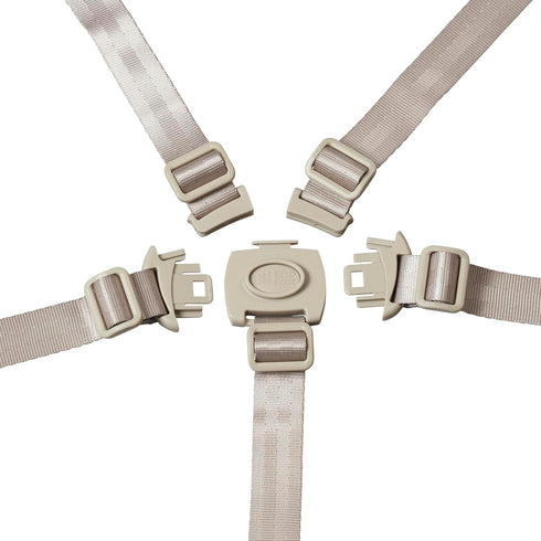 ECR4Kids 5-Point Universal T-Lock Harness, Compatible with ASATT High Chair, Replacement Part, Grey