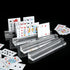 OwnMy 4PCS Clear Acrylic Playing Card Holders with Dual Grooves for Kids and Seniors
