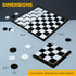 30 Checkers Board Game with Checkers Pieces - Classic Board Game for Kids and Adults
