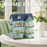Flever Dollhouse Miniature DIY House Kit Creative Room with Furniture for Romantic Valentine's Gift (Warm House)