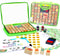 Wooden Large Stamp Premium Set for Kids. 72 Pcs Alphabet Stamps. Letters,