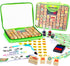 Wooden Large Stamp Premium Set for Kids. 72 Pcs Alphabet Stamps. Letters,