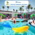 16 Pack Inflatable Palm Flamingo Tree Beach Ball, Giant Tropical Toys for Pool Party Decor