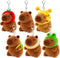 redaica 6 PCS Capybara Plush Keychain, Capybara Stuffed Animals Toys, Cute Plush