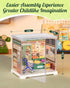 Set 14+, Rolife Super Creator Mini Series Fruits Shop, DIY Plastic Miniature Kits Retail Store Series, Mini Model House