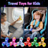 Gigilli Fidget Spinners for Kids, 2 Pack Light Up Sensory Toys for 4-12 Years, Glow in The Dark ADHD Autism Toys