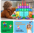PicassoTiles Magnetic 4 Family Action Figures Toddler Toy Expansion Pack for STEM Learning