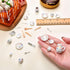 37 1:12 16 6 15 Set(Flora Skylety Pieces Scale Miniatures Dollhouse Kitchen Accessories Include Plates Knife Fork