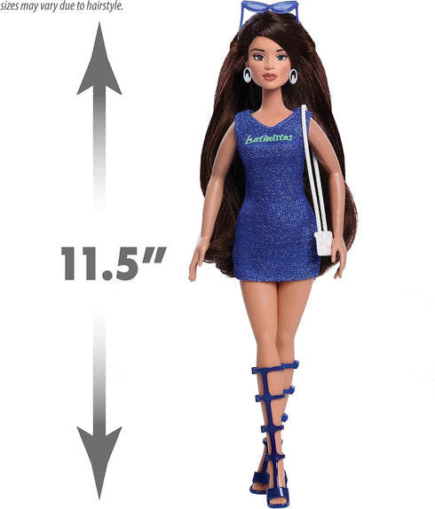 Latinistas Fashion Pack “Dance Night” 7 Piece Outfit and Accessories for 11.5-Inch Latinistas Dolls