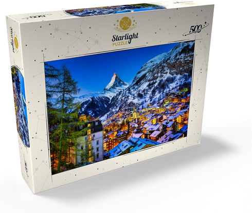 MyPuzzle Zermatt and The Matterhorn Switzerland - Premium 500 Piece Jigsaw Puzzle for Adults