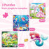 Princess Magnetic Puzzles for Toddlers 3-5 - 20-30 Pieces Mermaid Puzzles for Kids Ages 4-6 Birthday Gifts