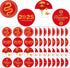 108 PCS 1.18" Chinese Lunar New Year Sticker Labels, 2026 Year of The Horse Sticker Decorations for Party Favor and