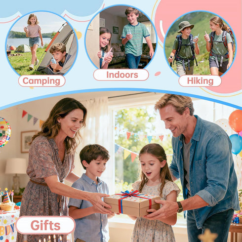 Brisum 6 1000ft 6-8, HD Video Walkie Talkies for Kids, Gift for Year Old Girl, Camera & Clear Fun Voice Effects