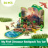3-5 Backpack Set 3D 4 4-8 COCO&Friends Dinosaur Toys for Kids - Portable Dinosaur Play with Foldable Mat, Pretend Play