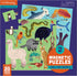 Mudpuppy Land & Sea Animals Magnetic Jigsaw Puzzle - 2 Magnetic Puzzles, 20 Pieces Each, 6.5” x 6.5” - Great for Kids