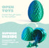 8Pcs 3D JOYIN Printed Dragon Eggs with Laster Color Dragon, Articulated Magic Toys, Easter Basket Stuffers for Kids