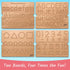 3-5 3 Hulats Learn to Write - Number & Letter Tracing Boards for Kids Ages - Wooden Alphabet Learning Montessori Year