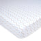 TL Care 100% Natural Cotton Fitted Crib Sheet 52" x 28" - Soft, Breathable, Hypoallergenic, Blue Zigzag for Boys & Girls