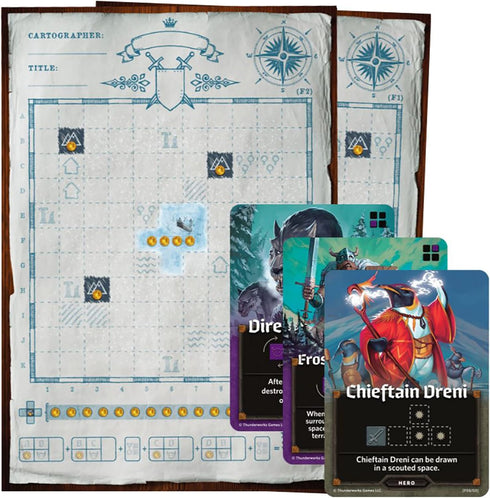 Pack 4, Frozen 1-75 Cartographers: Map Expanse | Expansion for The Award-Winning Game of Map Drawing | Strategy Flip